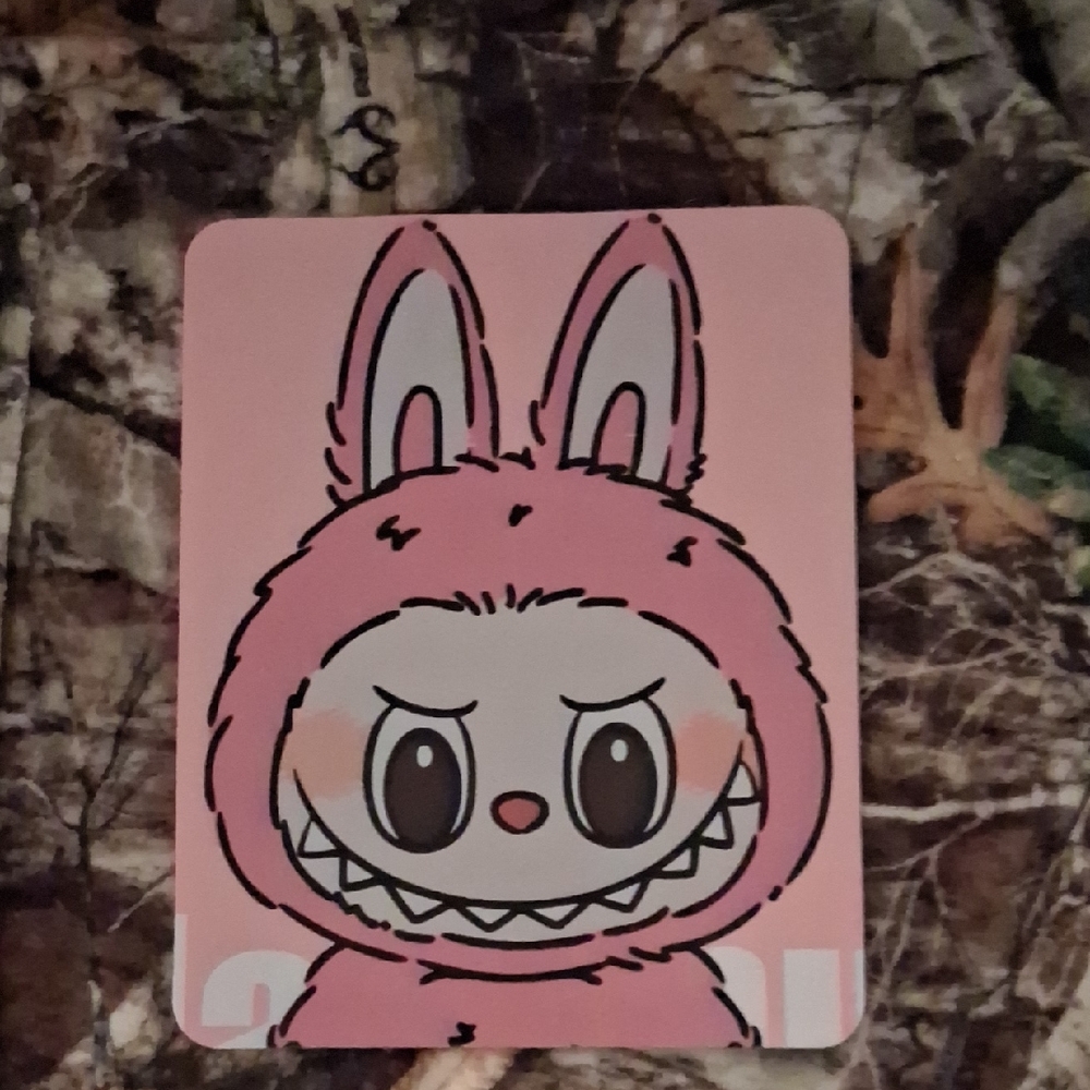 Pink Bunny Character Sticker